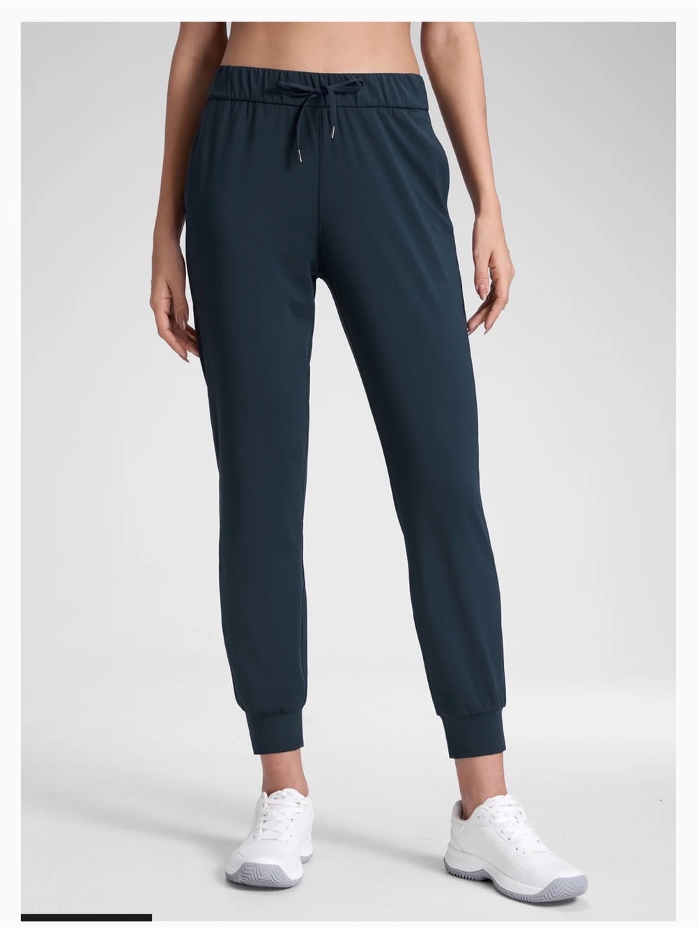 CRZ Yoga Women's Drawstring Jogger Pants - navy size large